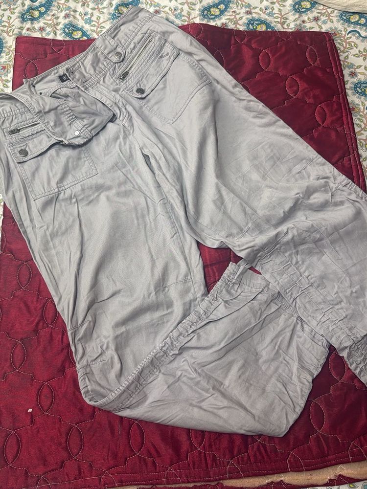 Gray Cargo Pants