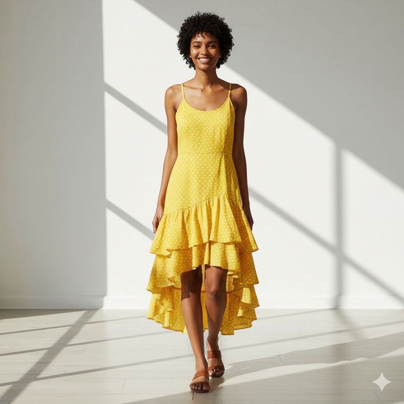 Yellow Polka Dot Sundress