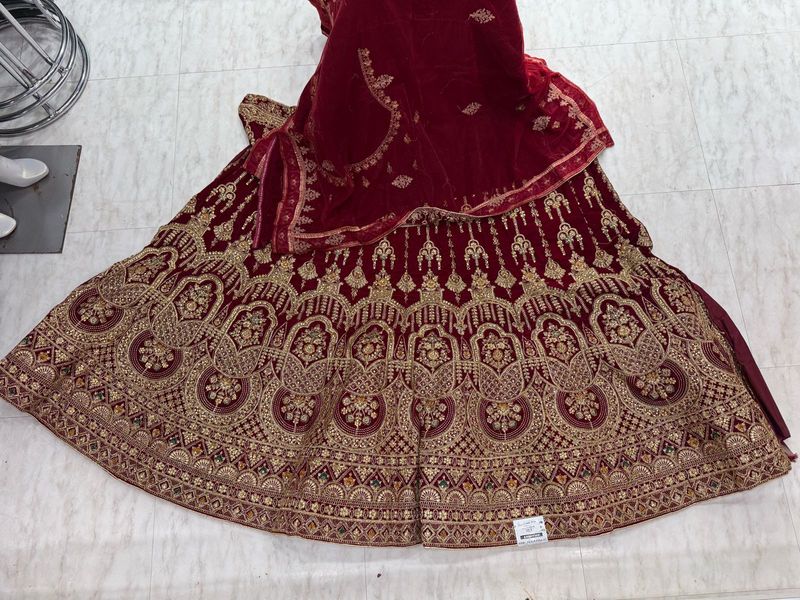 Maroon Bridal Lhenga