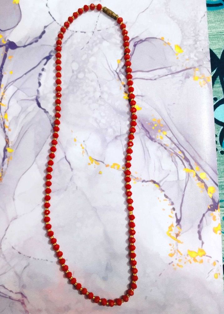 Red Beaded Necklace