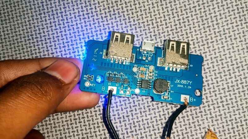 DUAL USB powerbank Module Fully Working .