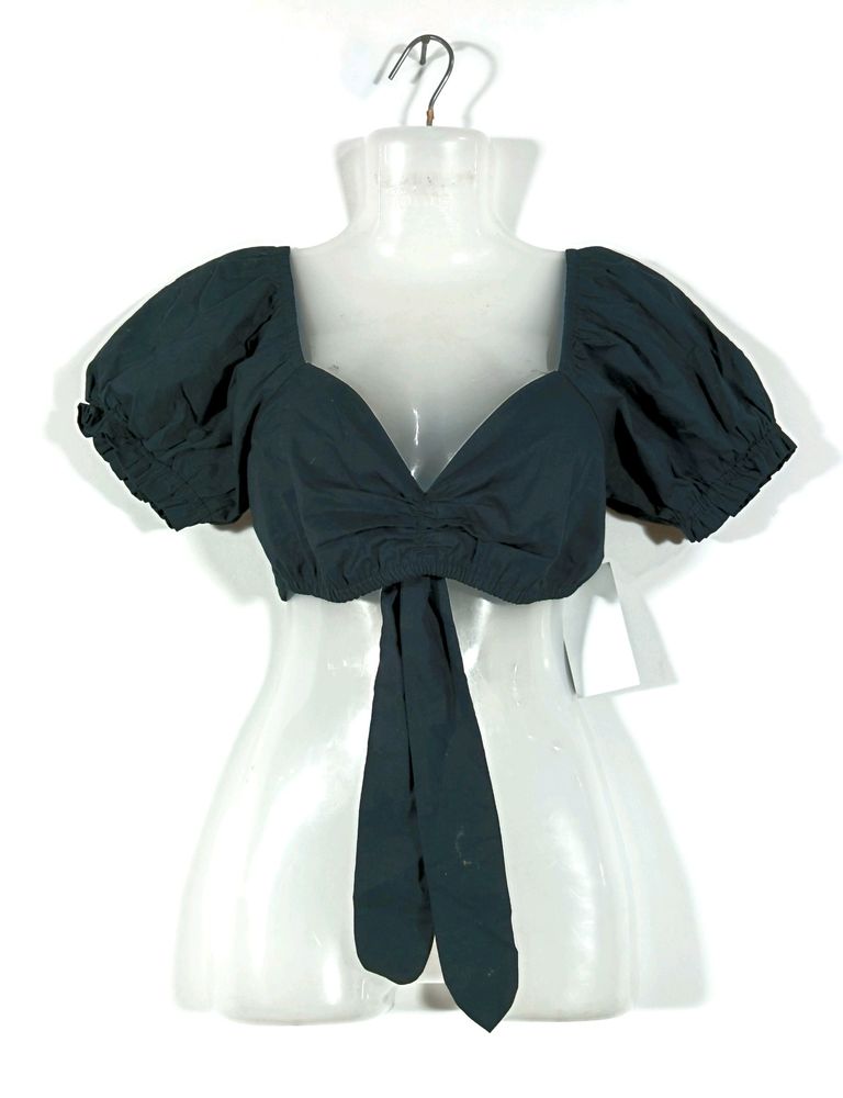 Fancy Black Crop Top (Women)