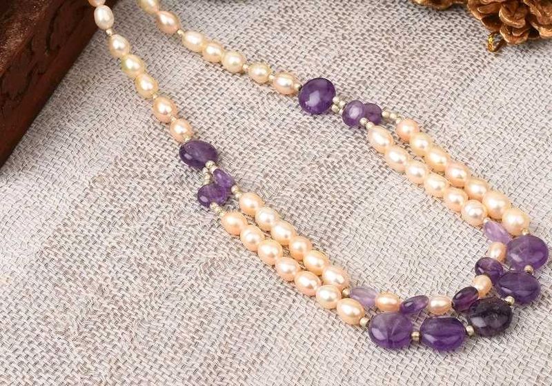 Pearl &amp; Amethyst Necklace