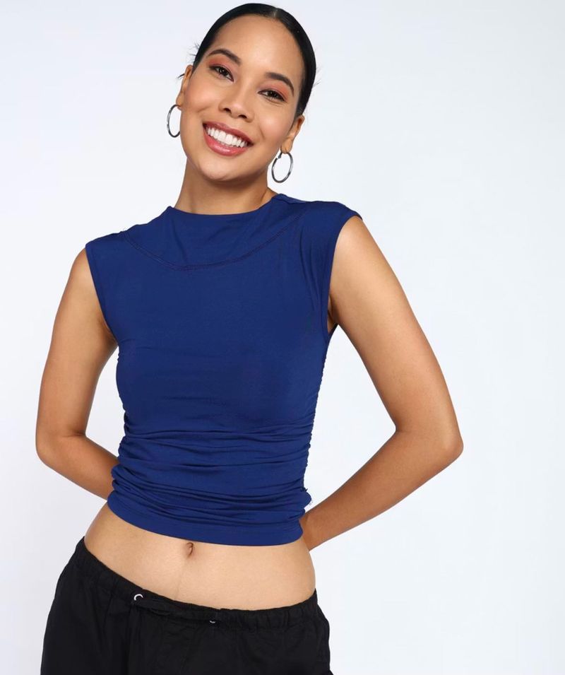 Forever 21 Navy Blue Sleeveless Top