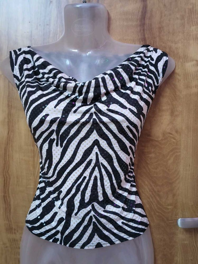 PREMIUM QUALITY 💝💖Zebra Print Sleeveless Top