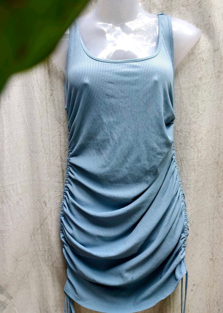 Blue Bodycon Mini Dress