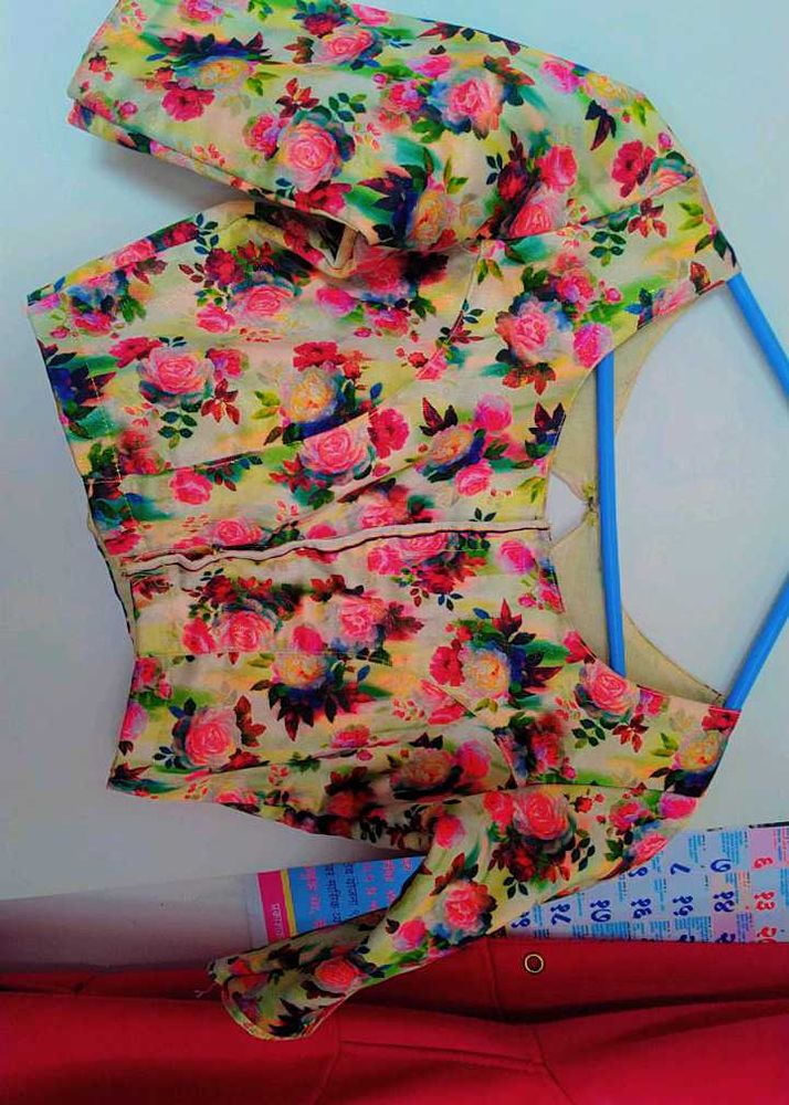 Flower Design Fancy Blouse