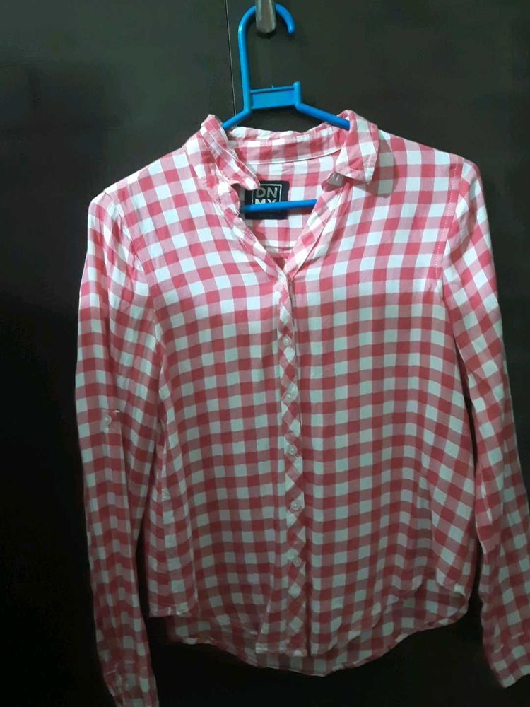 Red &amp; White Checkered Shirt