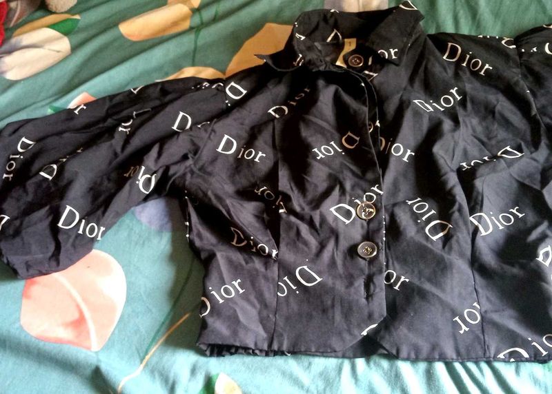 Dior Print Cropped Jacket