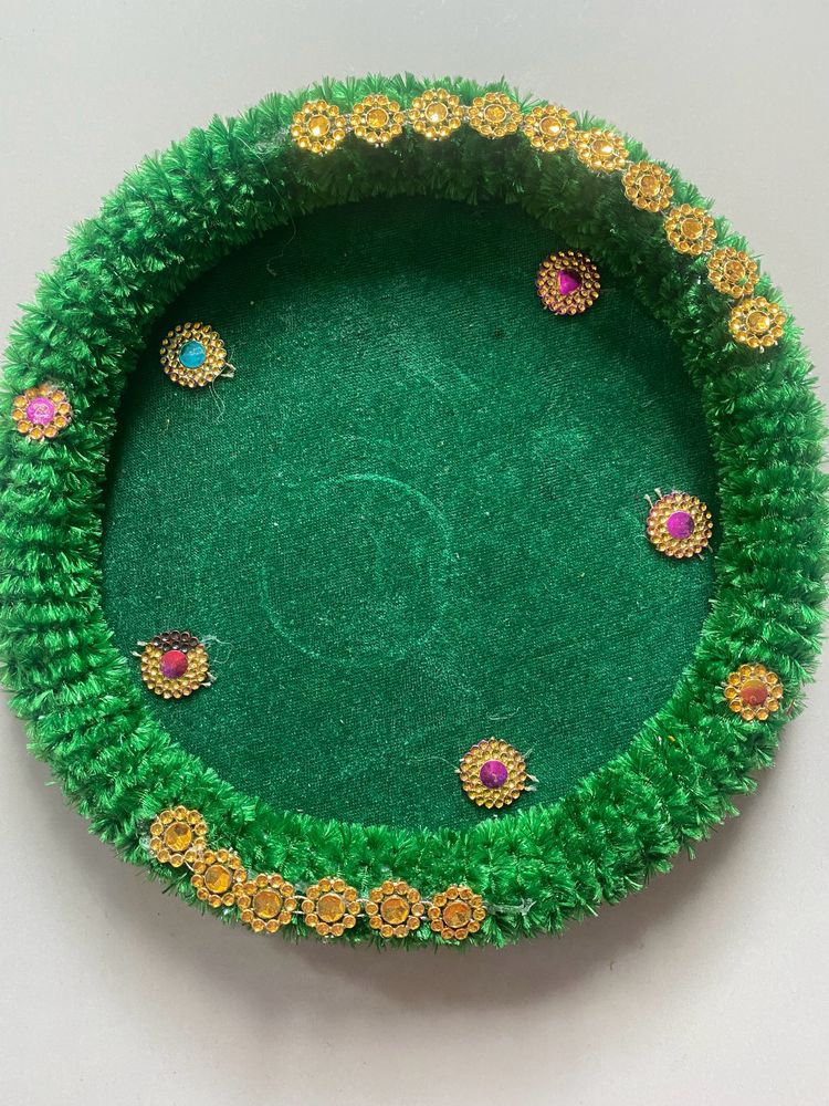 Hanmade Decorated Thali For Mehandi