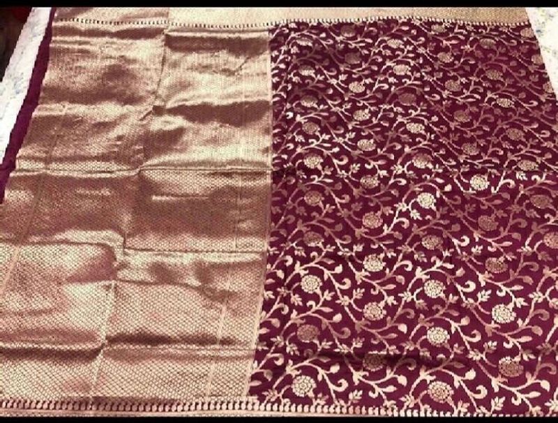 Combo of New Purple Saree &amp; Baby Shorts