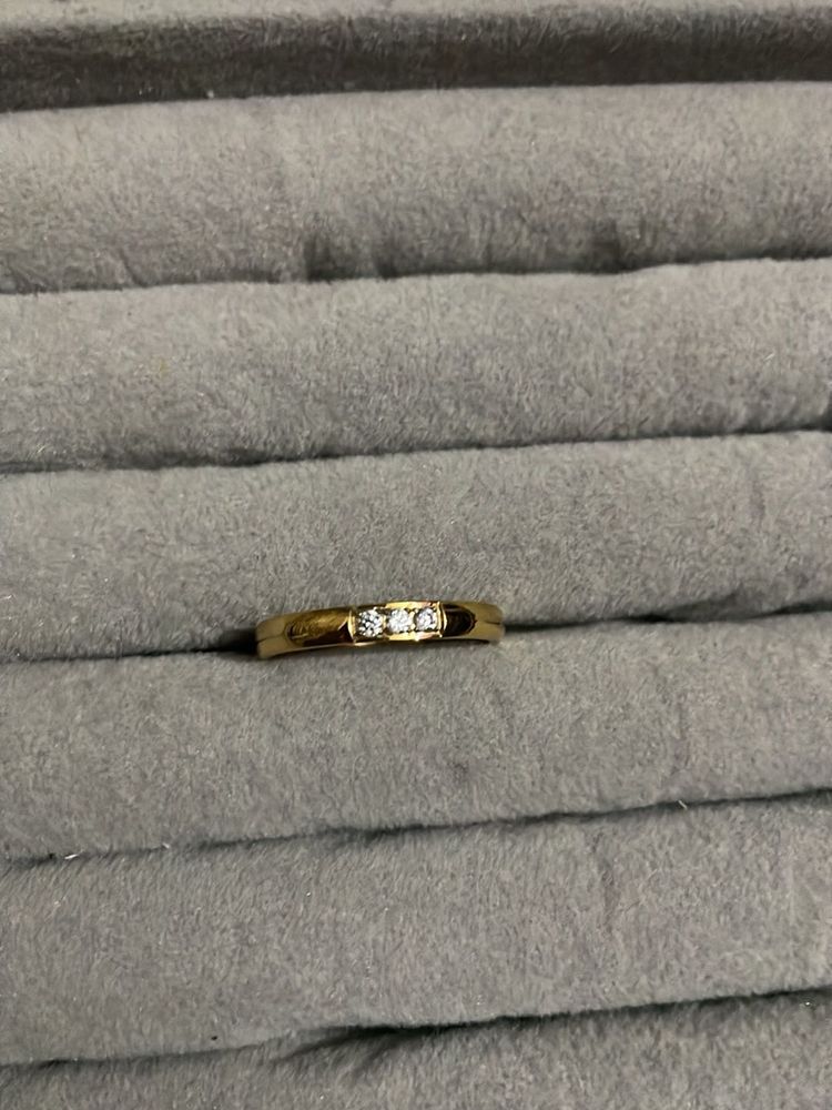 Rhinestone Gold Ring