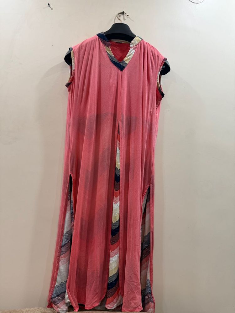 Coral Maxi Dress