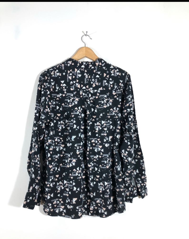 Flawless Black Printed Shirt(Women&#39;s)