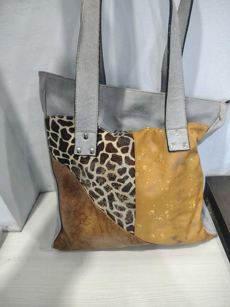 Unique Patchwork Tote Bag