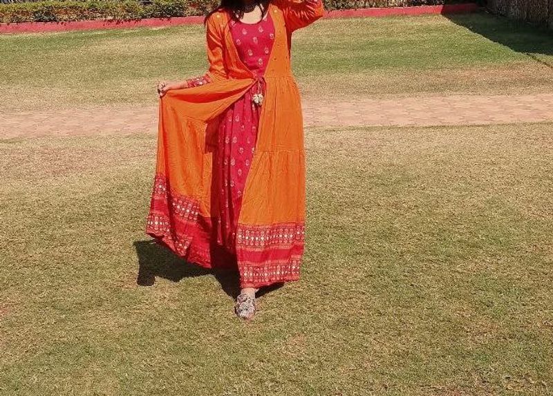 Elegant Ethnic Dress with Jacket