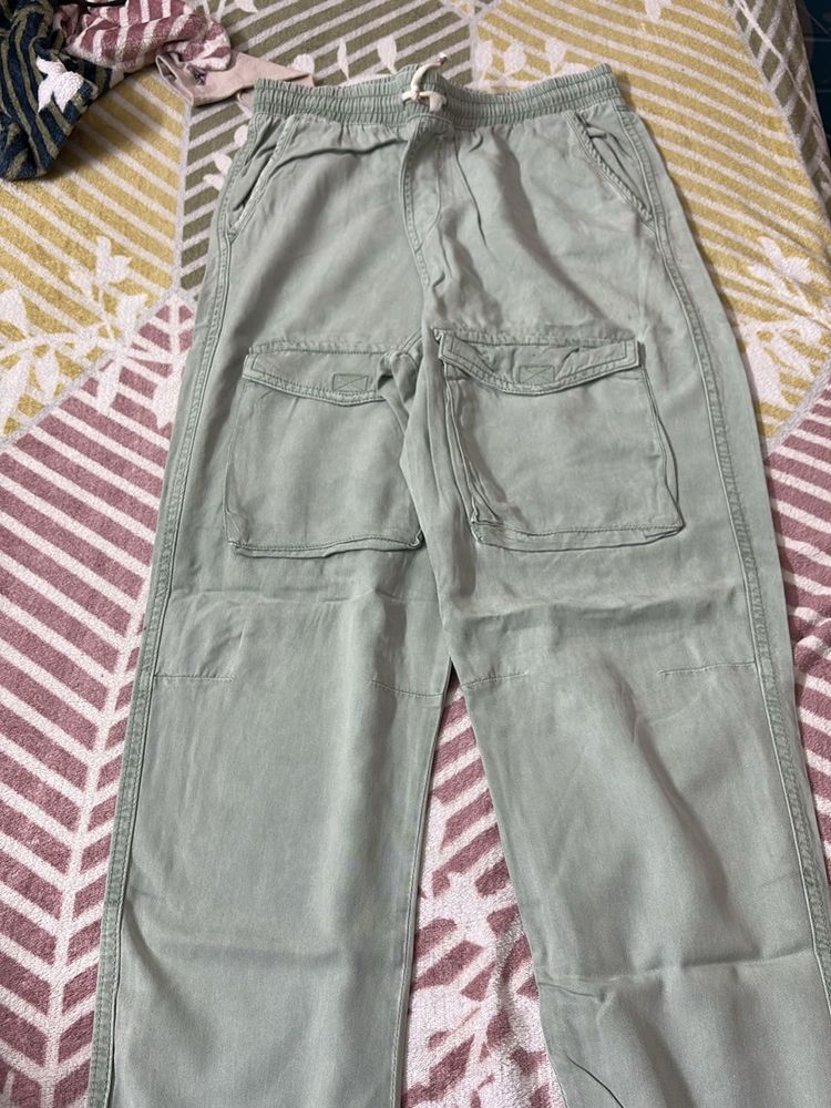 Green Cargo Pants + free gift
