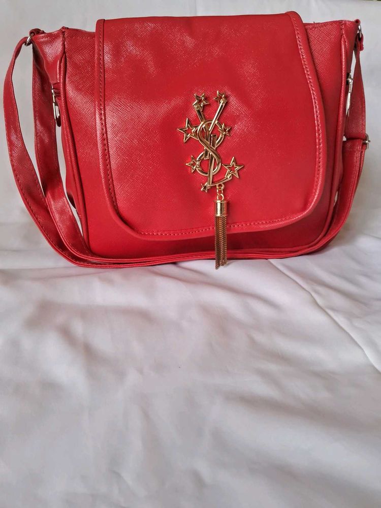 Red Satchel Bag