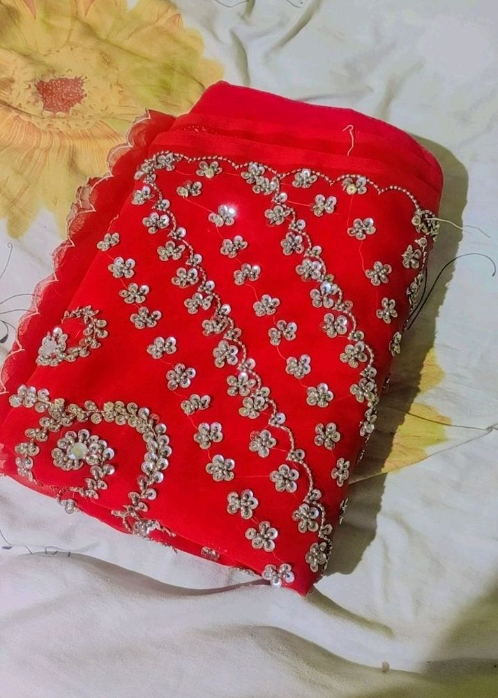 Beautiful Red Saree❤😍🎀