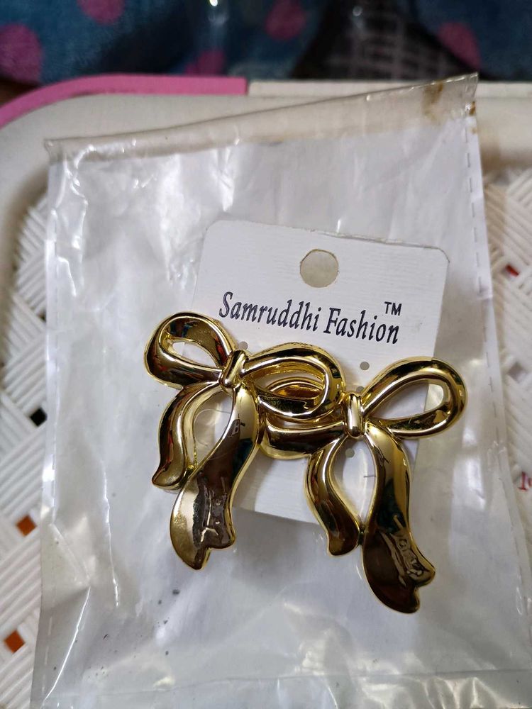 Golden Bow Earrings