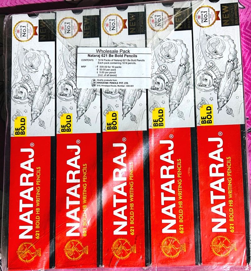 Nataraj 621 Bold HB Pencils - Wholesale Pack!
