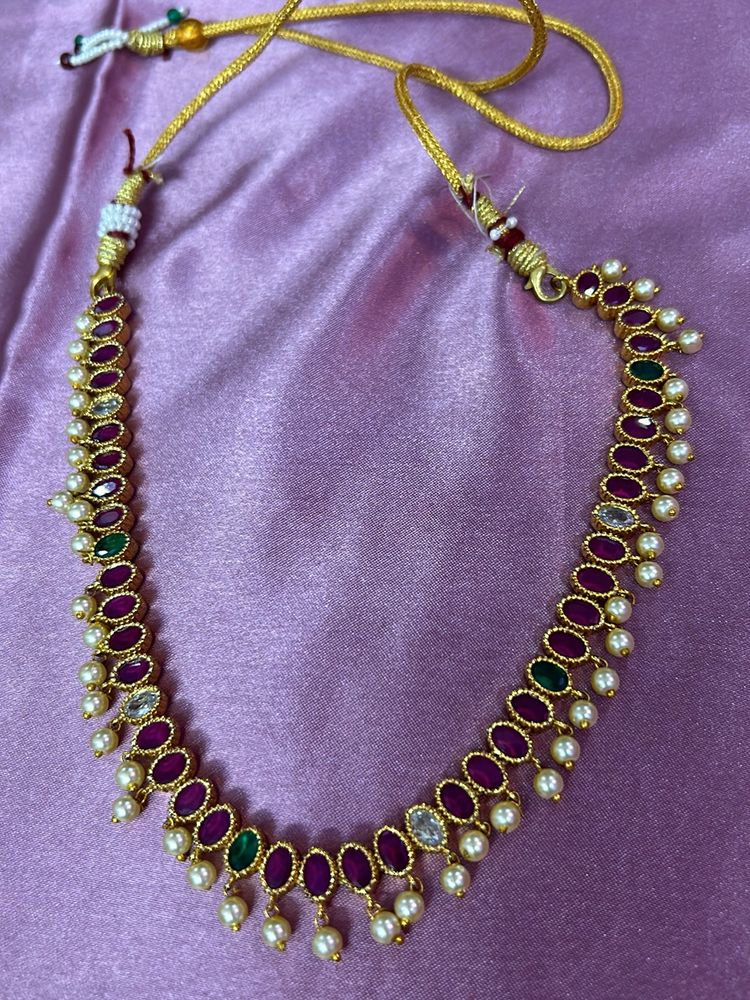 Ruby Necklace No Earrings