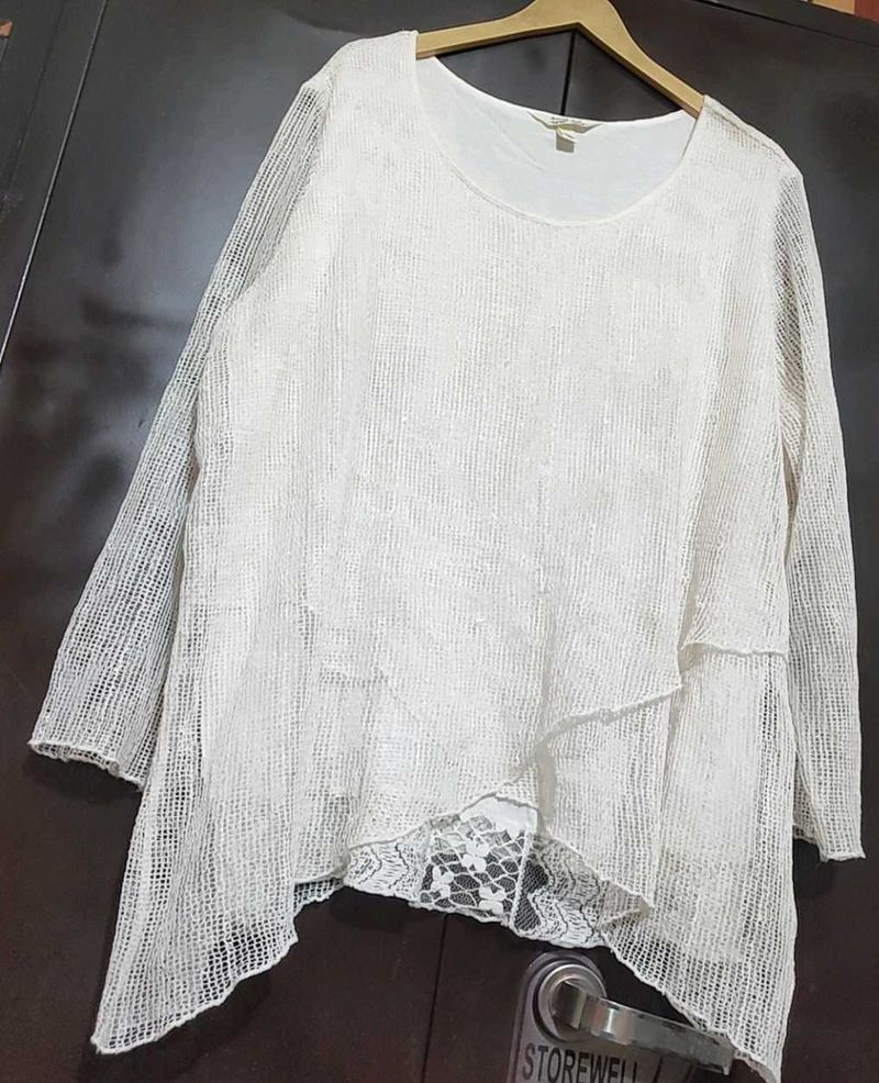 White Top For Healthy Girl Or Woman 46 Bust