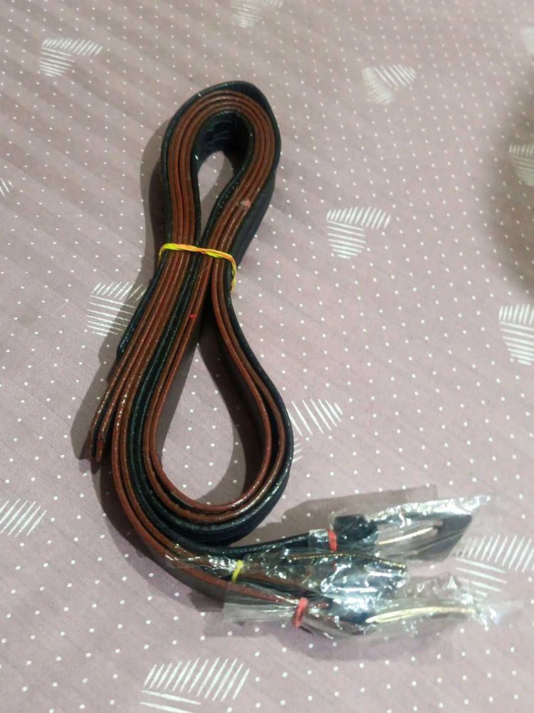 Slim Belt Black Brown Colour