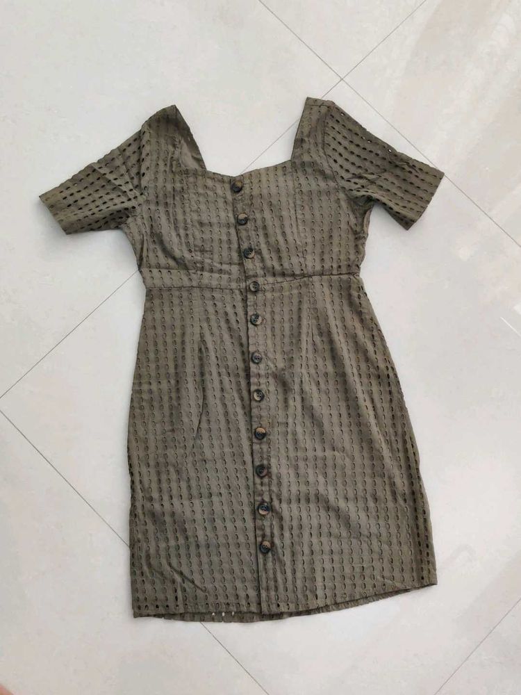 Button-Down Mini Dress