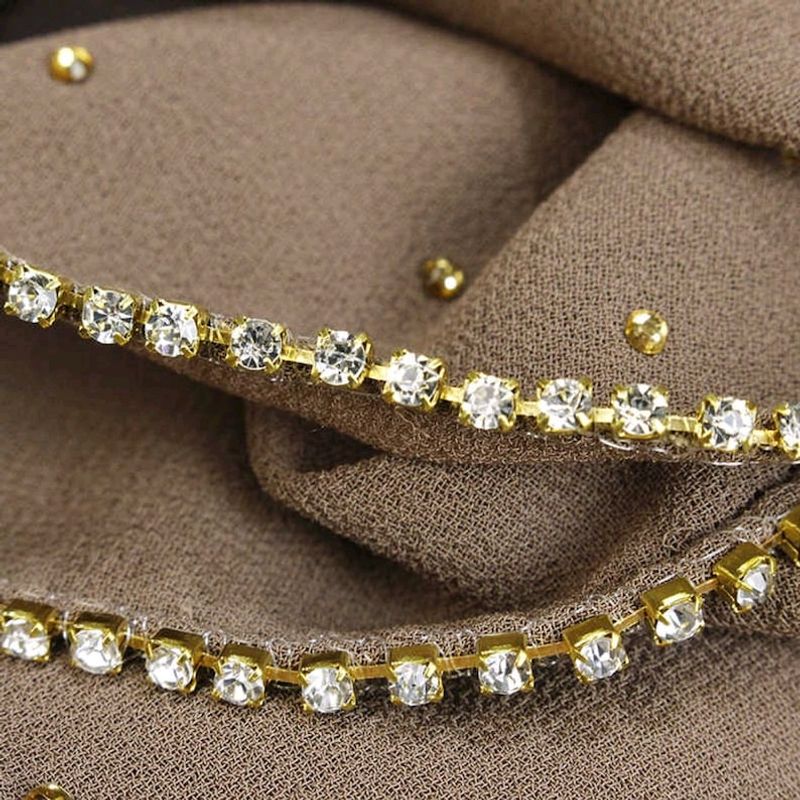 stone Work Hijab For Wedding