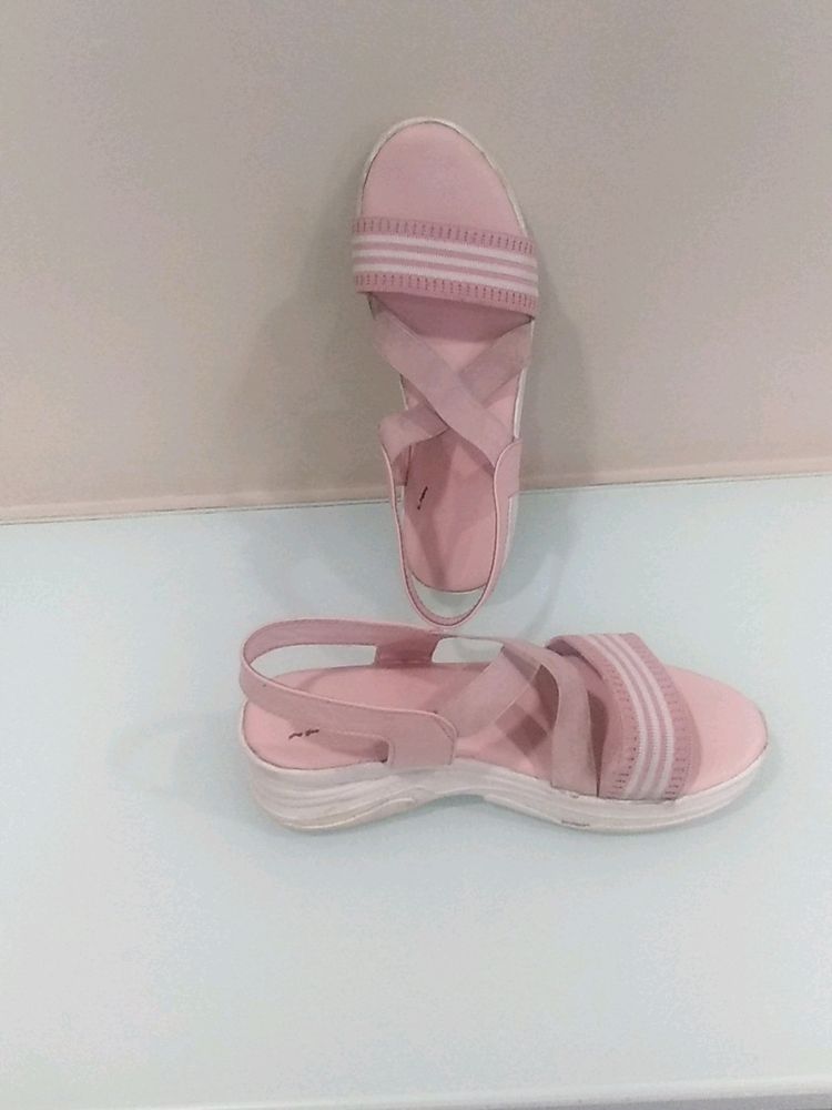 Classic high hills Sandals Pink In Color