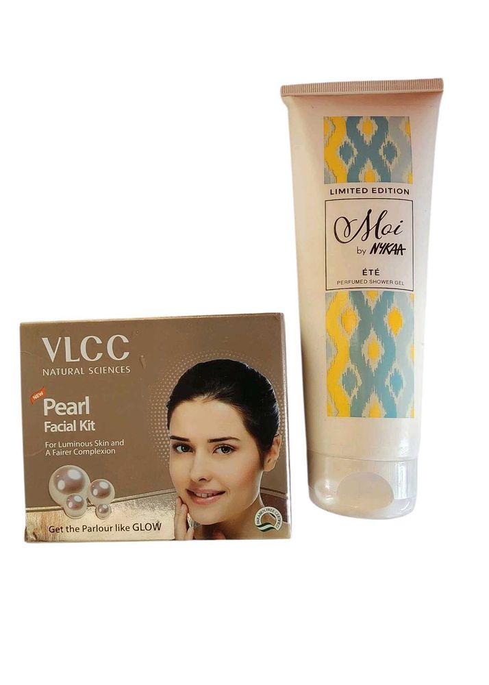 VLCC Pearl Facial Kit + Nykaa Shower Gel