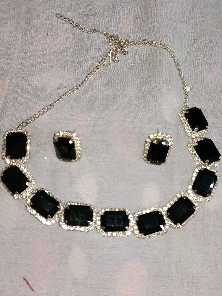 Black Stone Jewelry Set