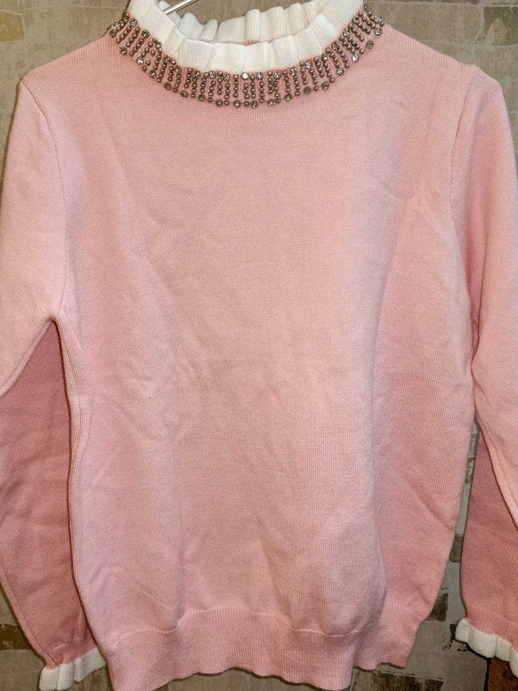 Pink nepal sweater