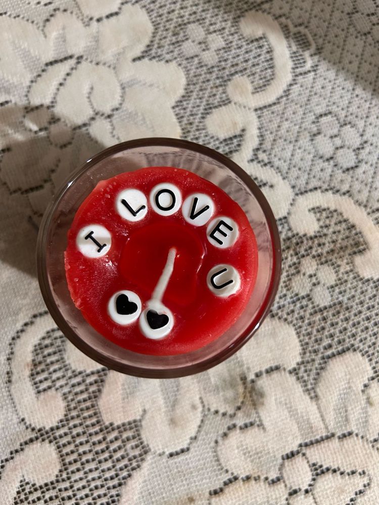 Scented Candle With Message