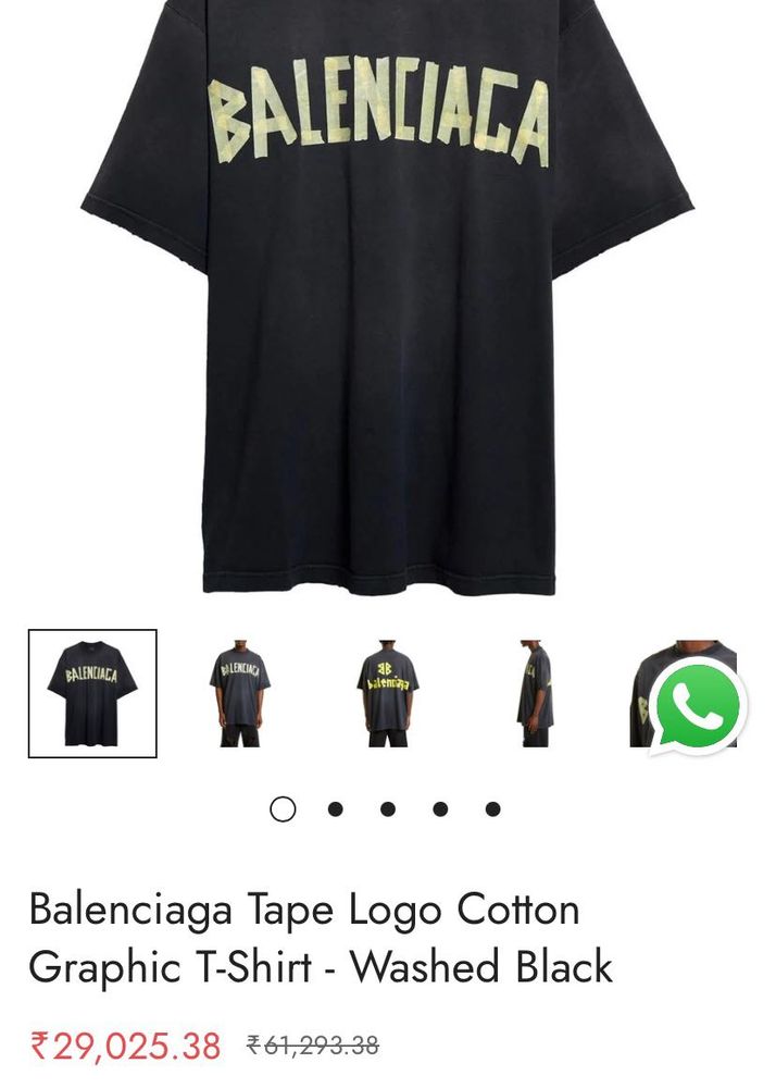 Balenciaga Graphic Tee size S, thrifted but good a