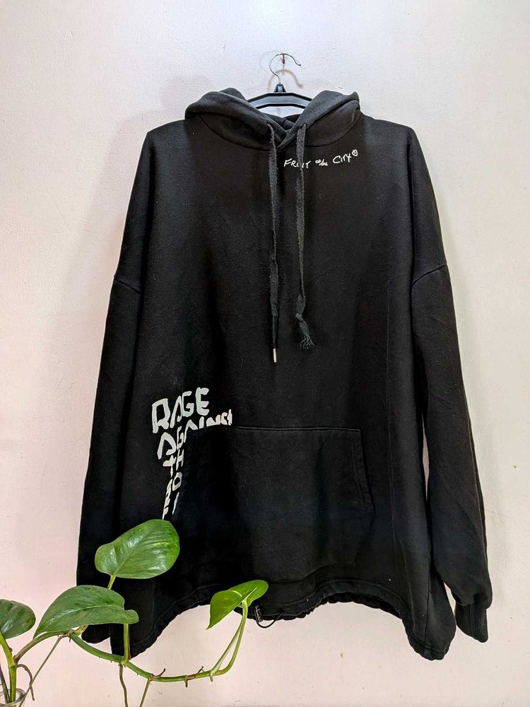 Black Graphic Hoodie