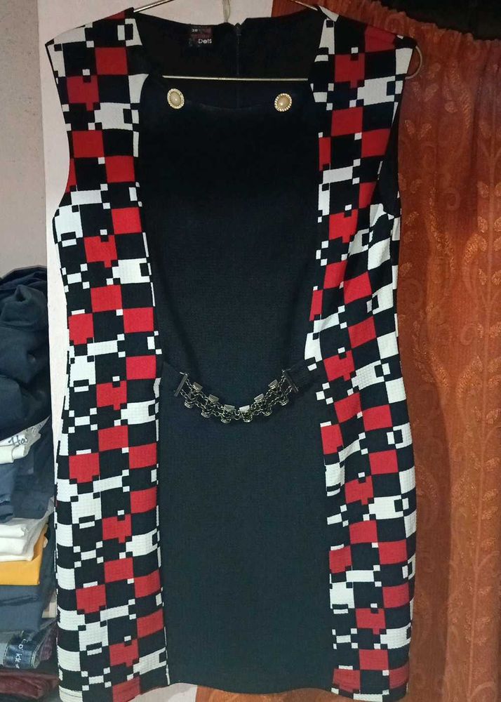 Geometric Print Mini Dress