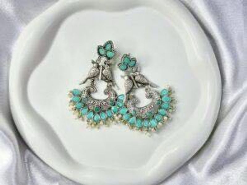 Turquoise Bird Earrings