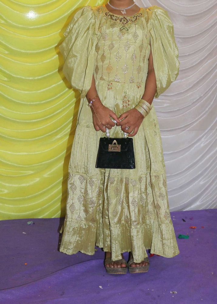Elegant Green Ethnic Gown