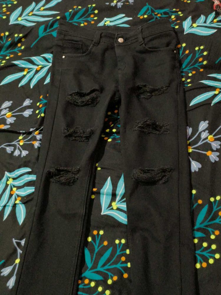 Ripped Black Jeans