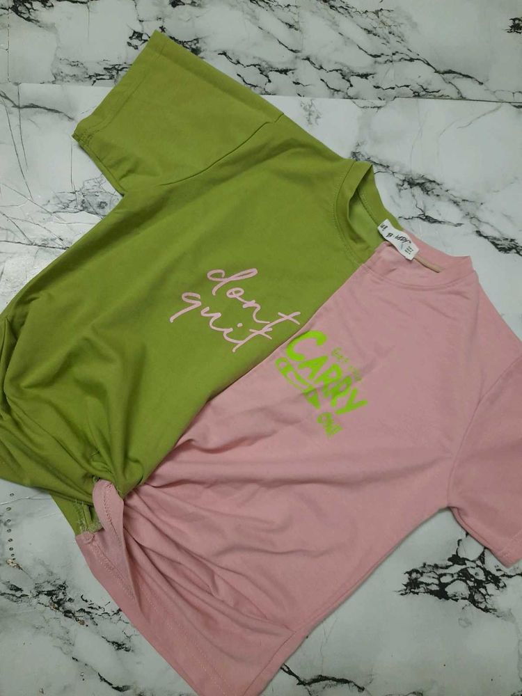 Front Knot Crop Tshirt