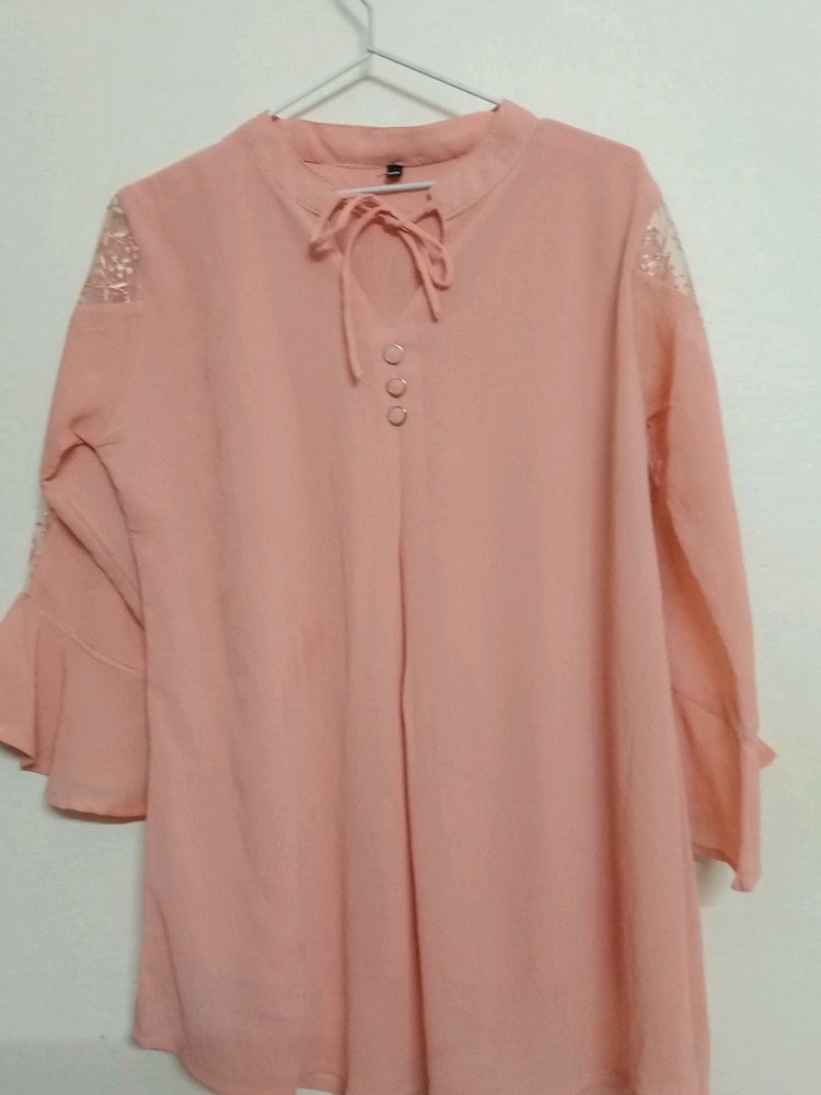 Peach Colour Women Top
