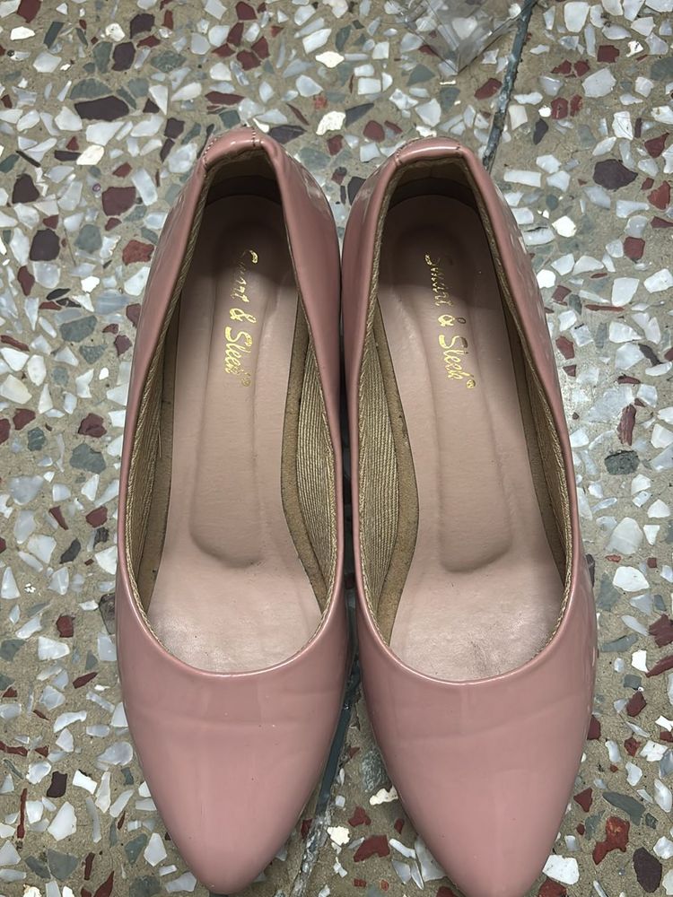 Rose Pink Heels For Casual Wear