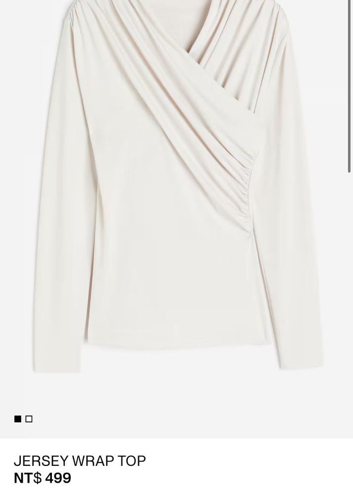 H&amp;M Jersey Wrap Top