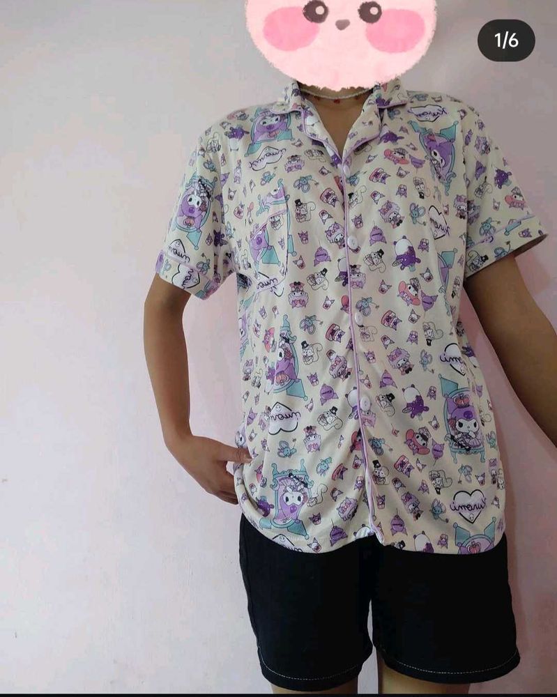 Sanrio Shirt Multi-coloured