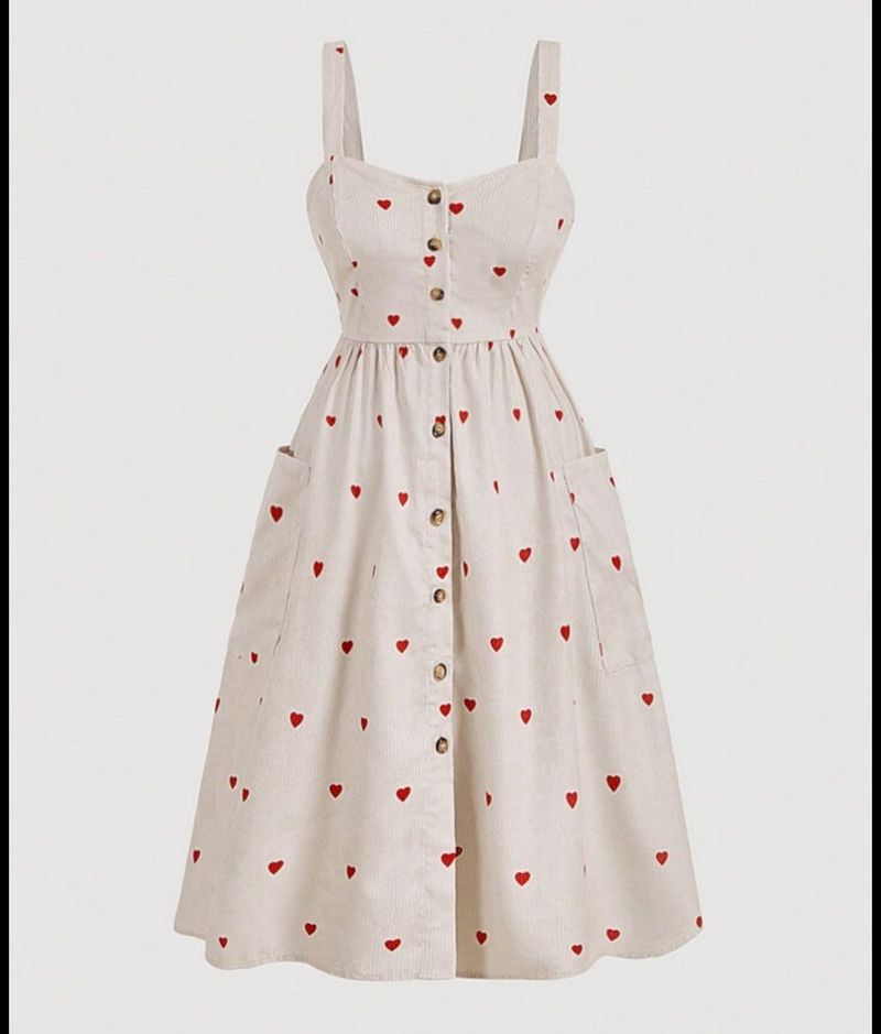 Cotton Silk Heart Dres