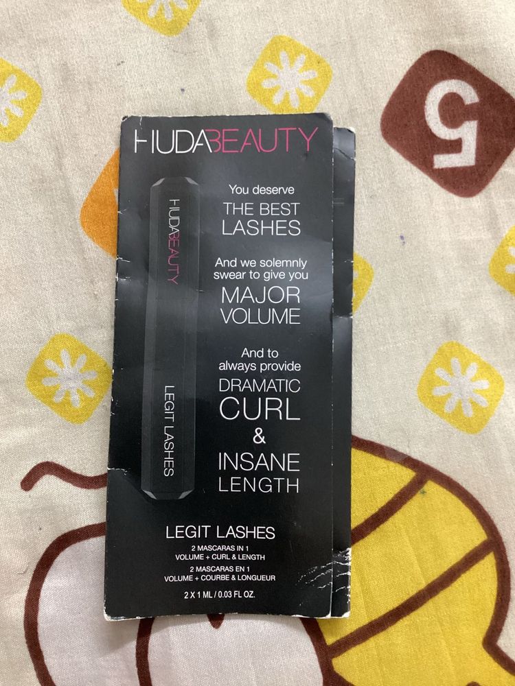 Huda Beauty Legit Lashes Mascara Sample Card