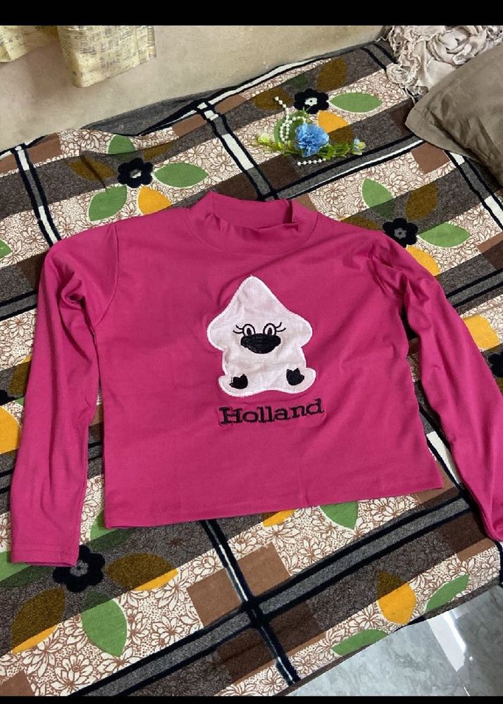 Pink Long Sleeve Top