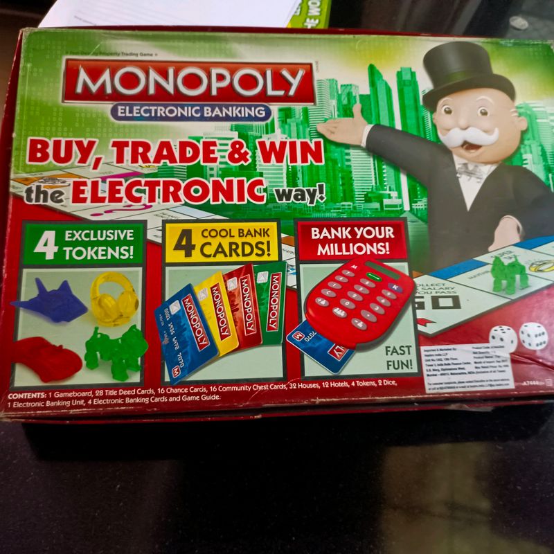 Monopoly E-Banking fantasy boardgame for Families